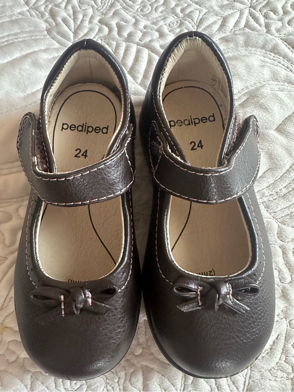 Pediped Flex Isabella Mary Jane Shoes, Chocolate Brown, EU 24